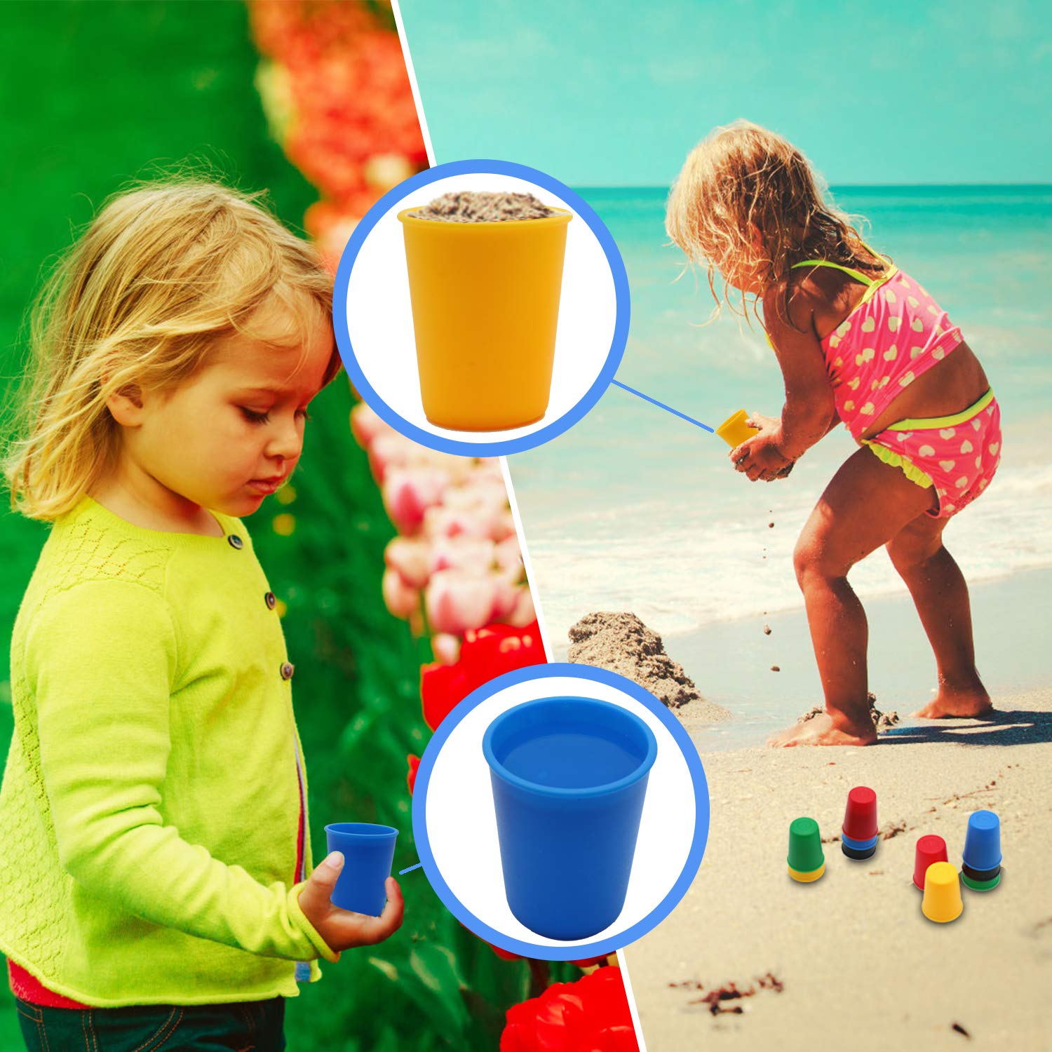 Vinciph Quick Cups color-perception photo shows color recognition during play