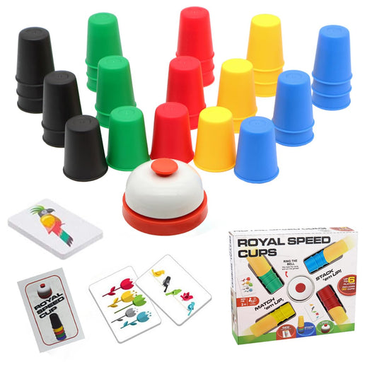 Vinciph Quick Cups stack-setup image shows kid-friendly color stacking to support fine motor skills