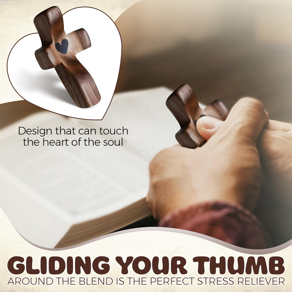 VINETEN desk cross decor adds warmth and spiritual ambiance