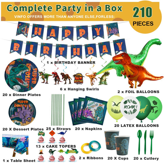 Vinfo dinosaur cups provide colorful drink service for little guests.