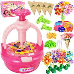 Vinkp fabric flower bouquet kit enables colorful, creative bouquet crafting for kids.