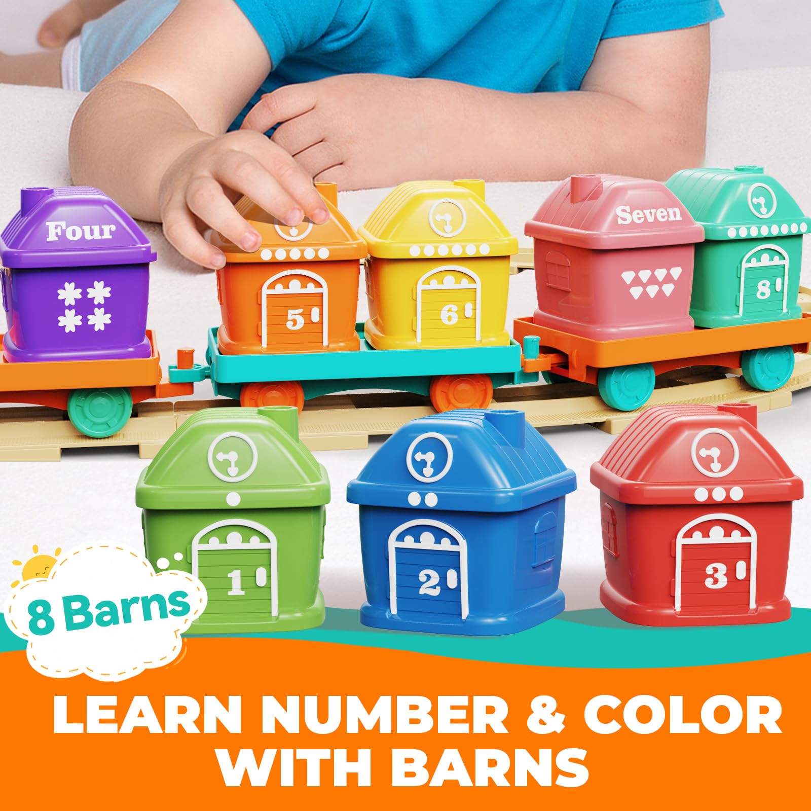 Vinkp curved track enables looping layouts for creative play.