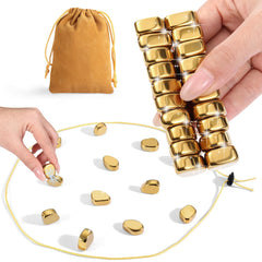 Vinncalri upgraded magnetic chess set with stones and rope for family fun
