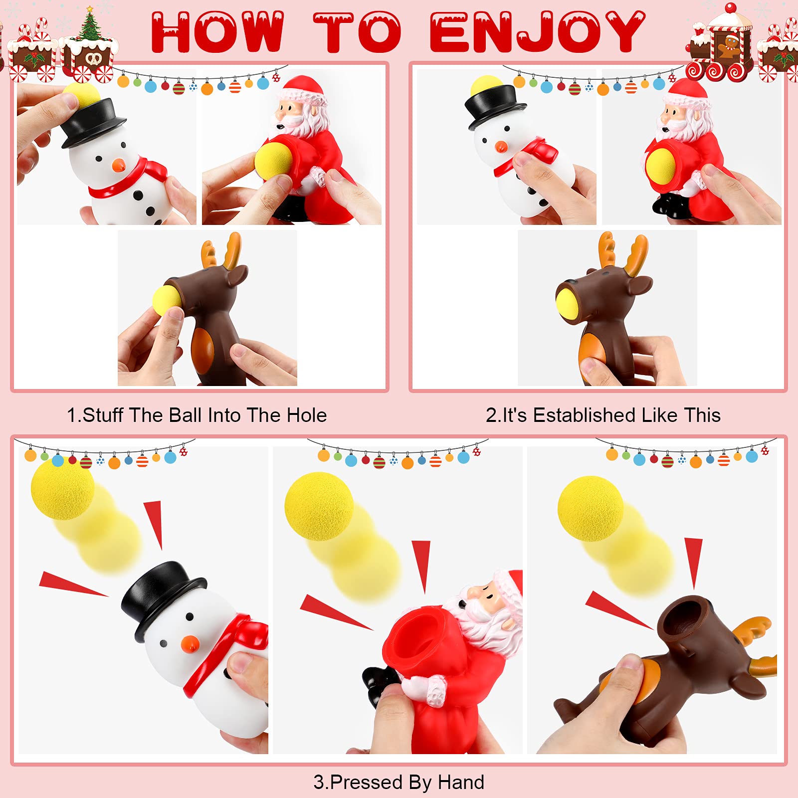 Vinsot Snowman popper toy ready for playful bursts