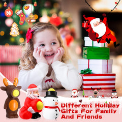 Vinsot Christmas toy packaging showing Santa, Snowman, Reindeer