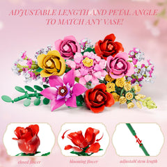 VINTOP Flowers Bouquet Building Set baby's breath provides delicate filler for bouquets.
