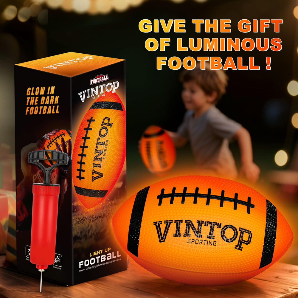 VINTOP Light Up Football gift idea for birthdays or holidays.