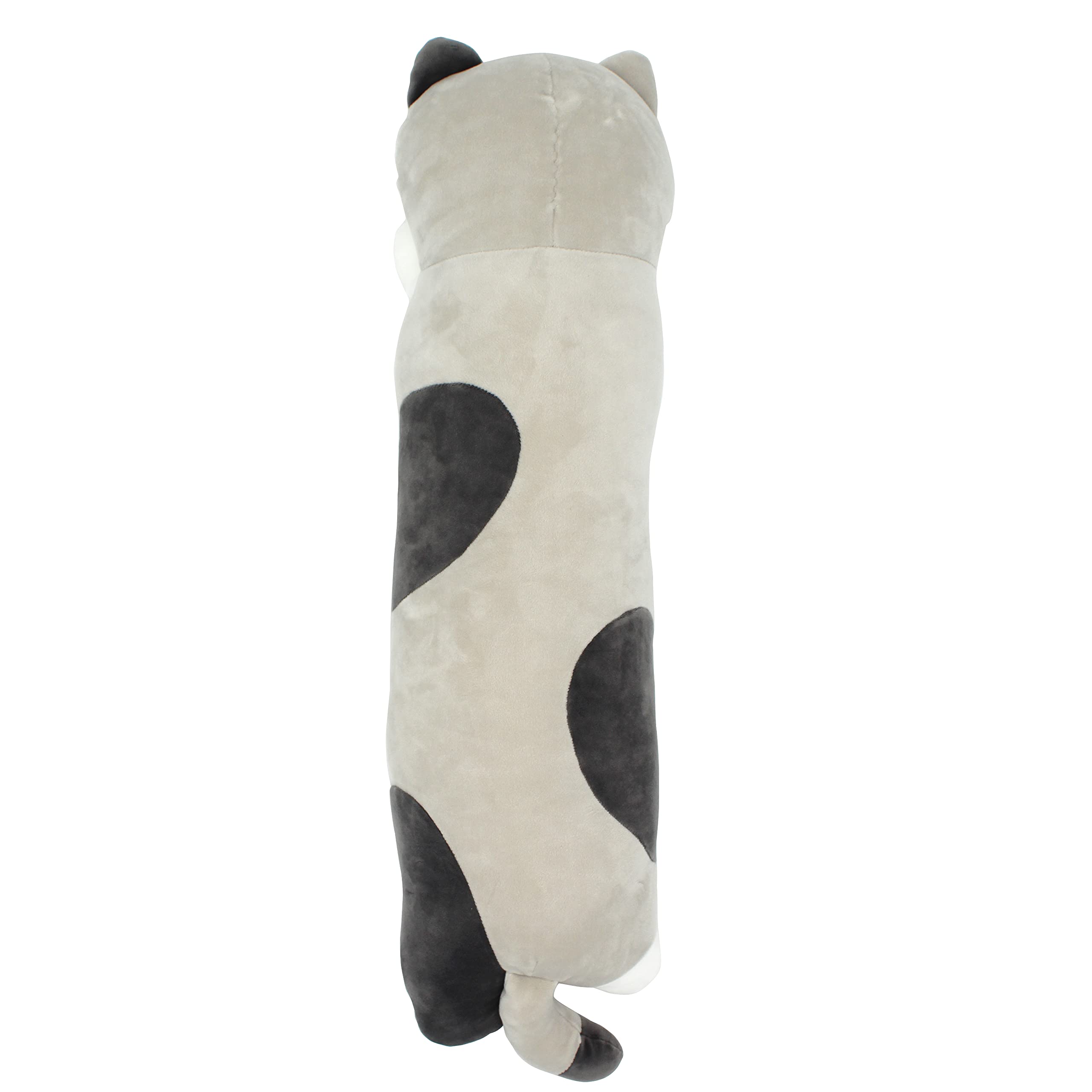 Vintoys 26-inch gray cat pillow ready for nap comfort.