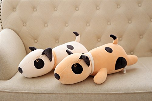 Vintoys plush bull terrier supports imaginative play and cozy room ambiance.