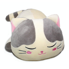 Vintoys Gray Cat Plush close-up texture for gentle cuddles.