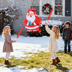 VinTS Santa Piñata party scene with family celebration.