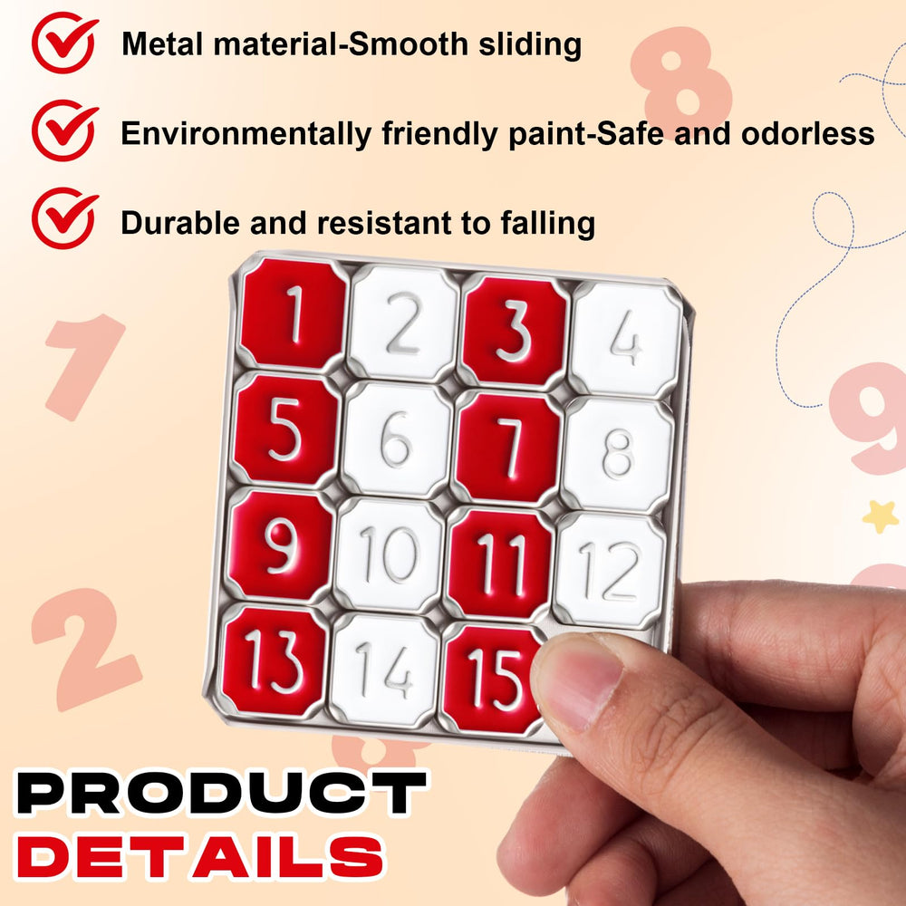 VioraWhite durable metal tiles slide smoothly for hours of play.