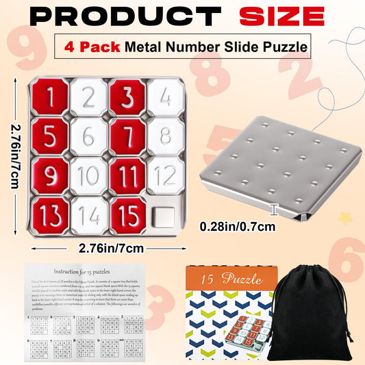 VioraWhite pocket-size number puzzle tiles ideal for travel and quick thinking.