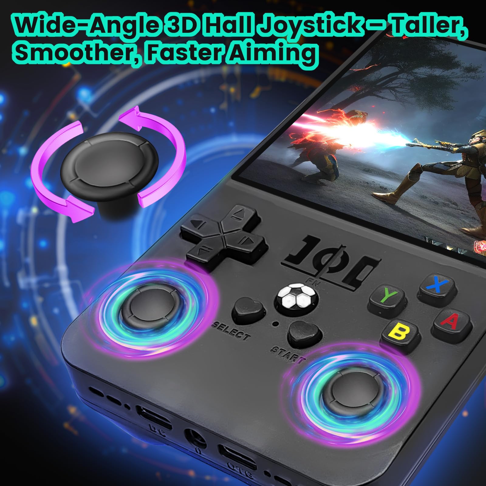 VIOXIA R36s Max compact controls for easy, kid-friendly gameplay.
