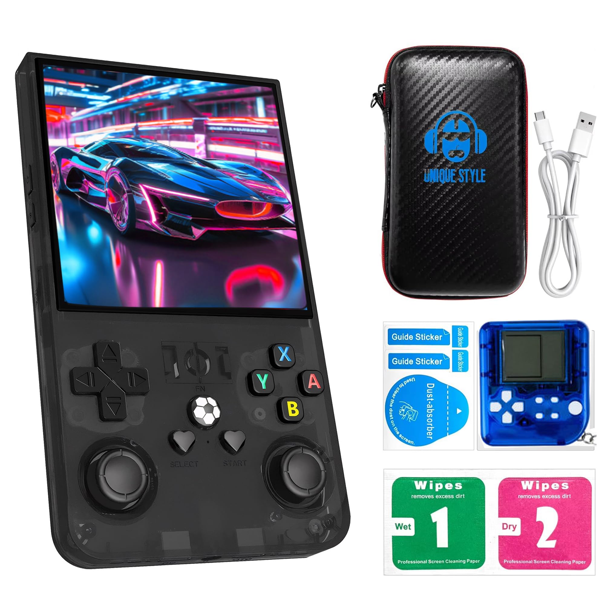 VIOXIA R36s Max handheld with IPS screen for crisp on-the-go retro gaming.