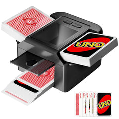 Vipdream automatic card shuffler demonstrates UNO and poker shuffle ready to use