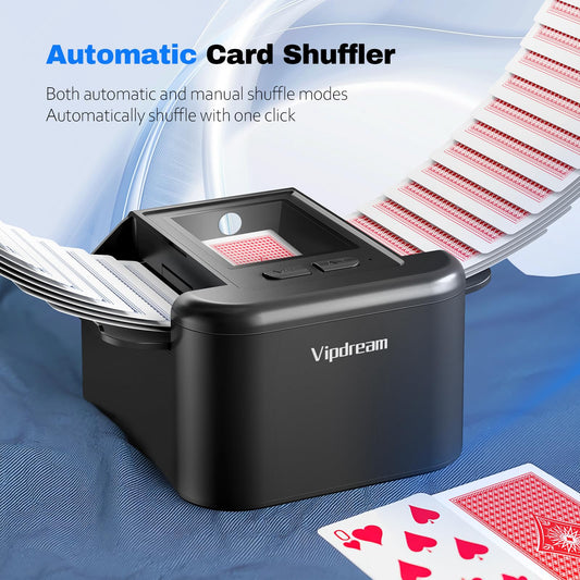 Vipdream dual deck shuffler setup showing two decks in place