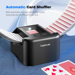 Vipdream dual deck shuffler setup showing two decks in place