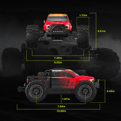 VIRCAS 1/14 brushless RC truck differentials with sealed design