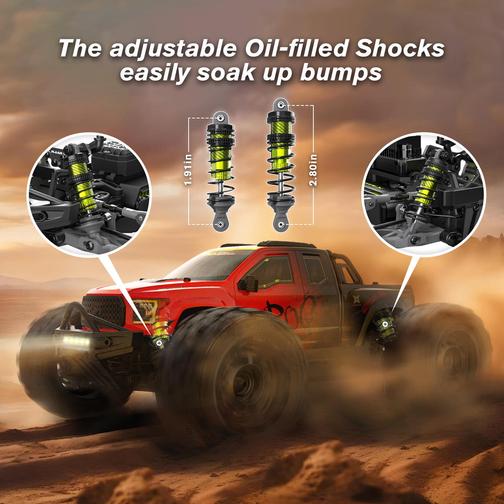 VIRCAS 1/14 brushless RC truck gears close-up