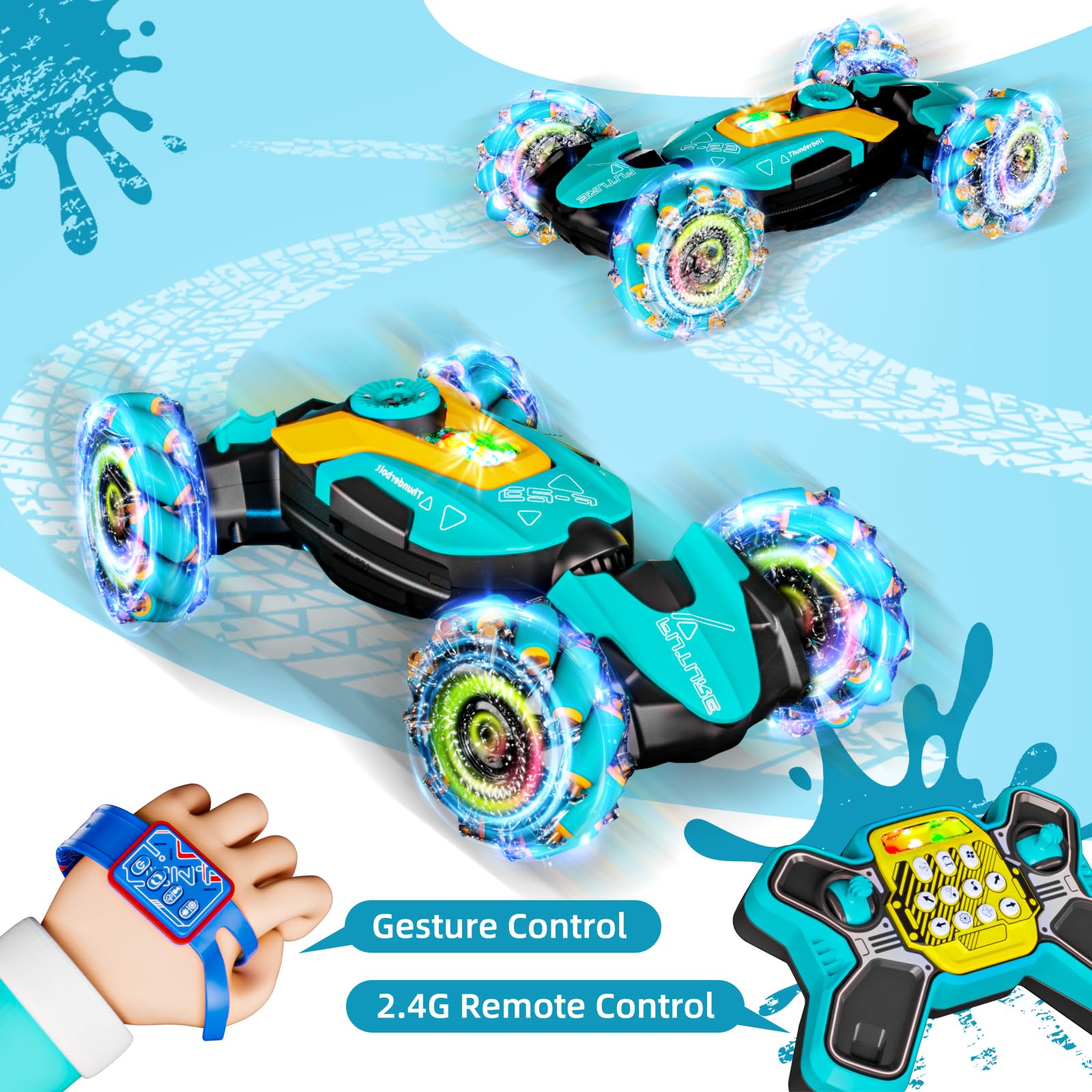 ViRockSign 360° flips create dramatic stunts during playtime adventures.