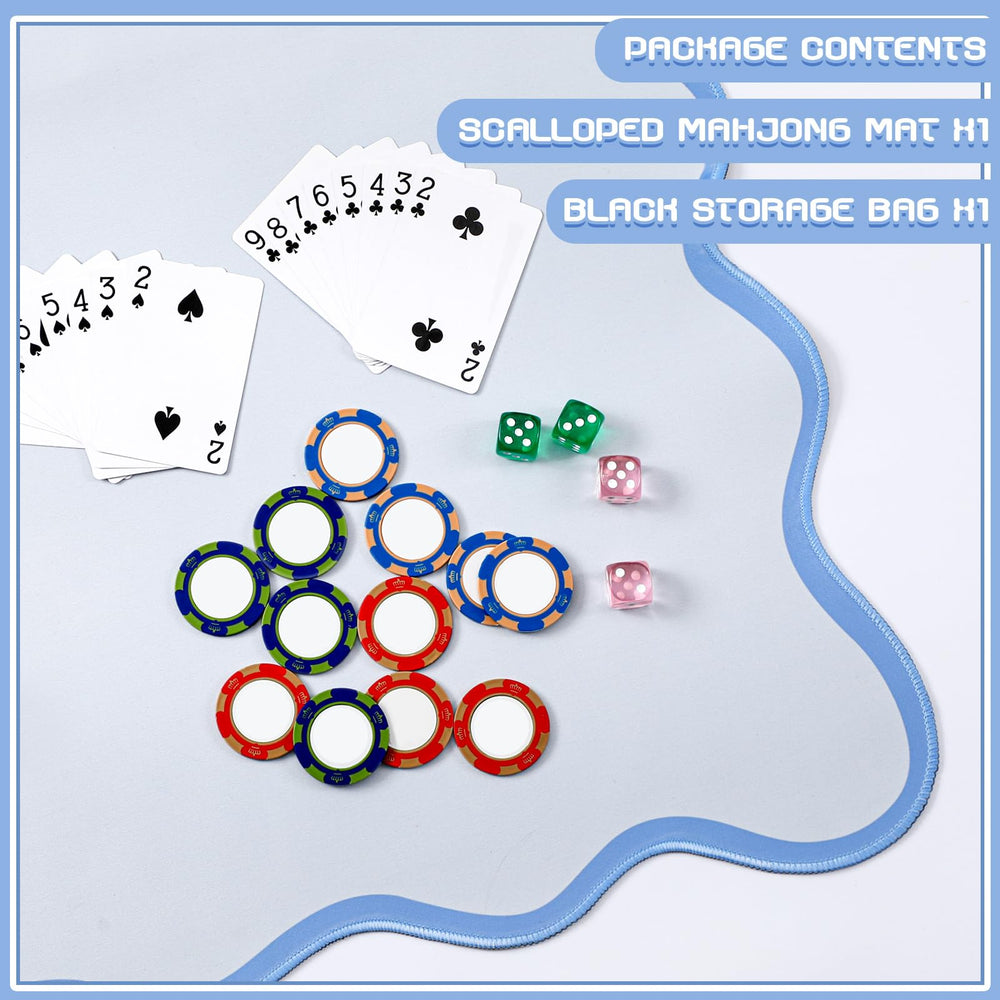VioraWhite blue mini mat brightens desks and daily card games