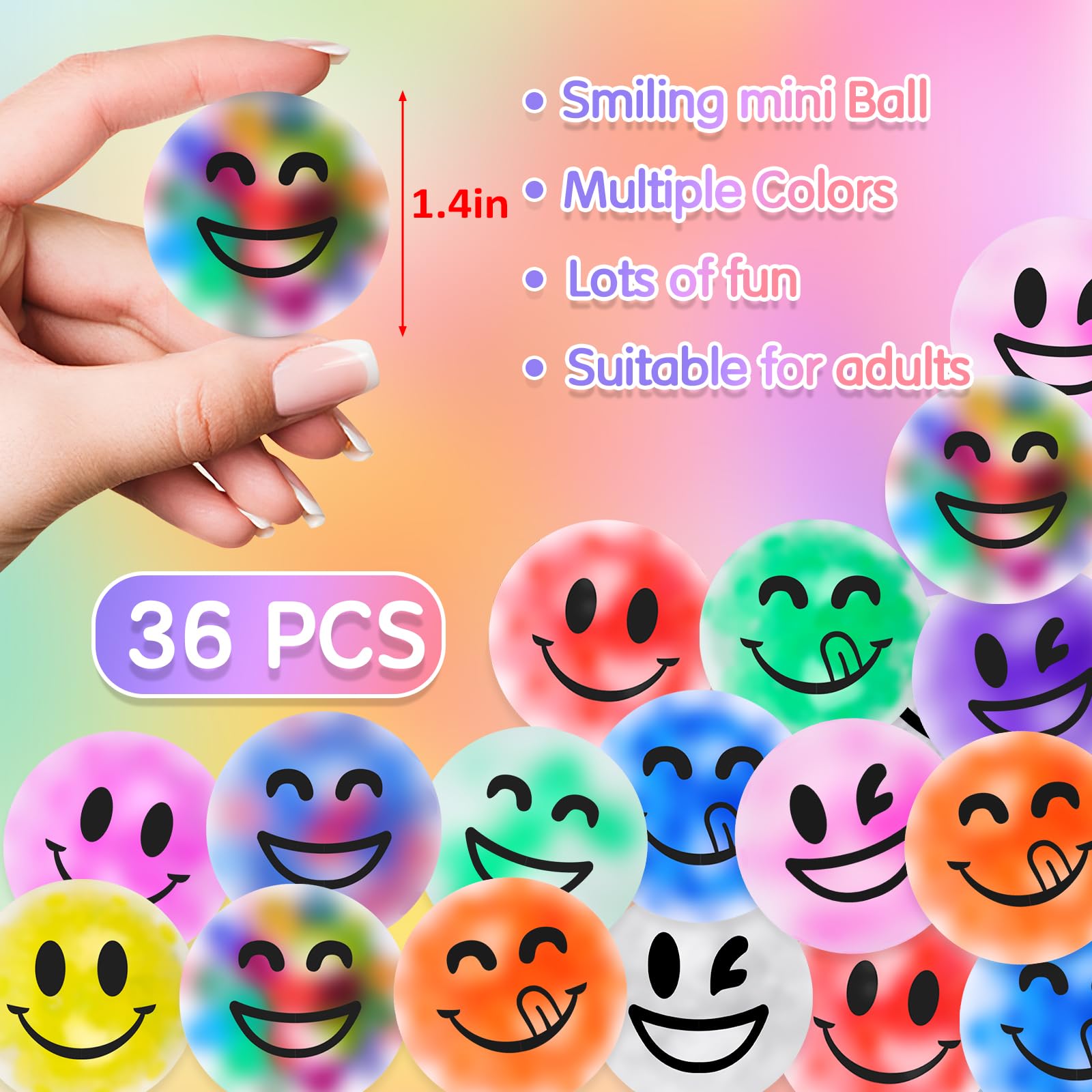 VISCOO palm-size stress balls fit in pockets for quick calm anywhere.