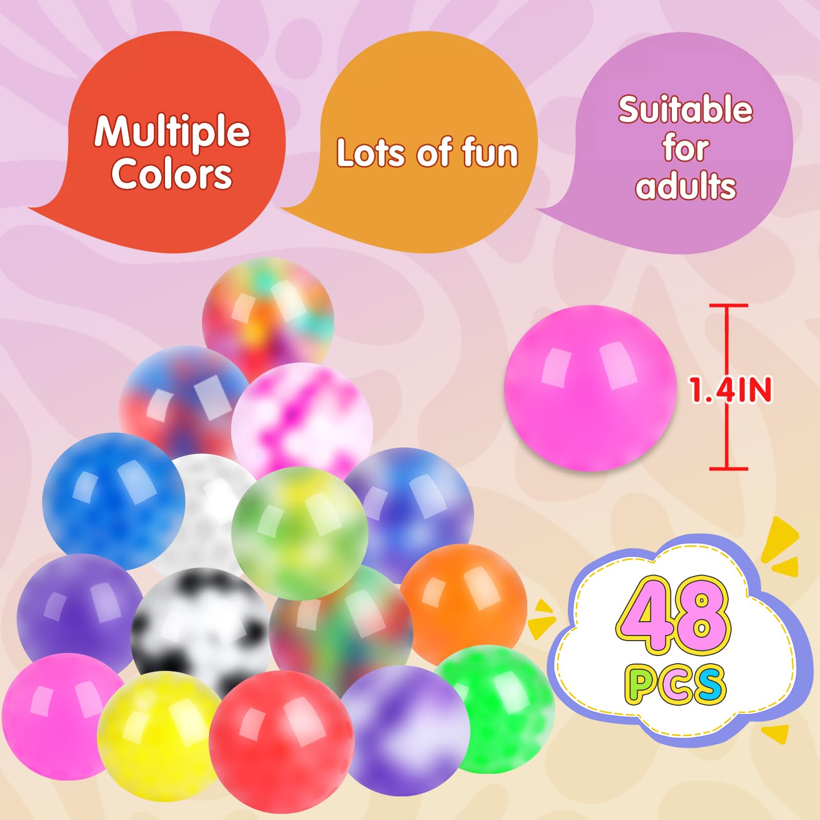 Viscoo stress balls color variety showing 16 colors for mood management.