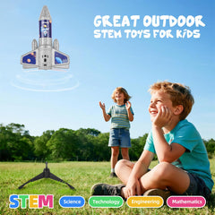 VisionX rocket reaches 200 feet with dual-height launch modes.