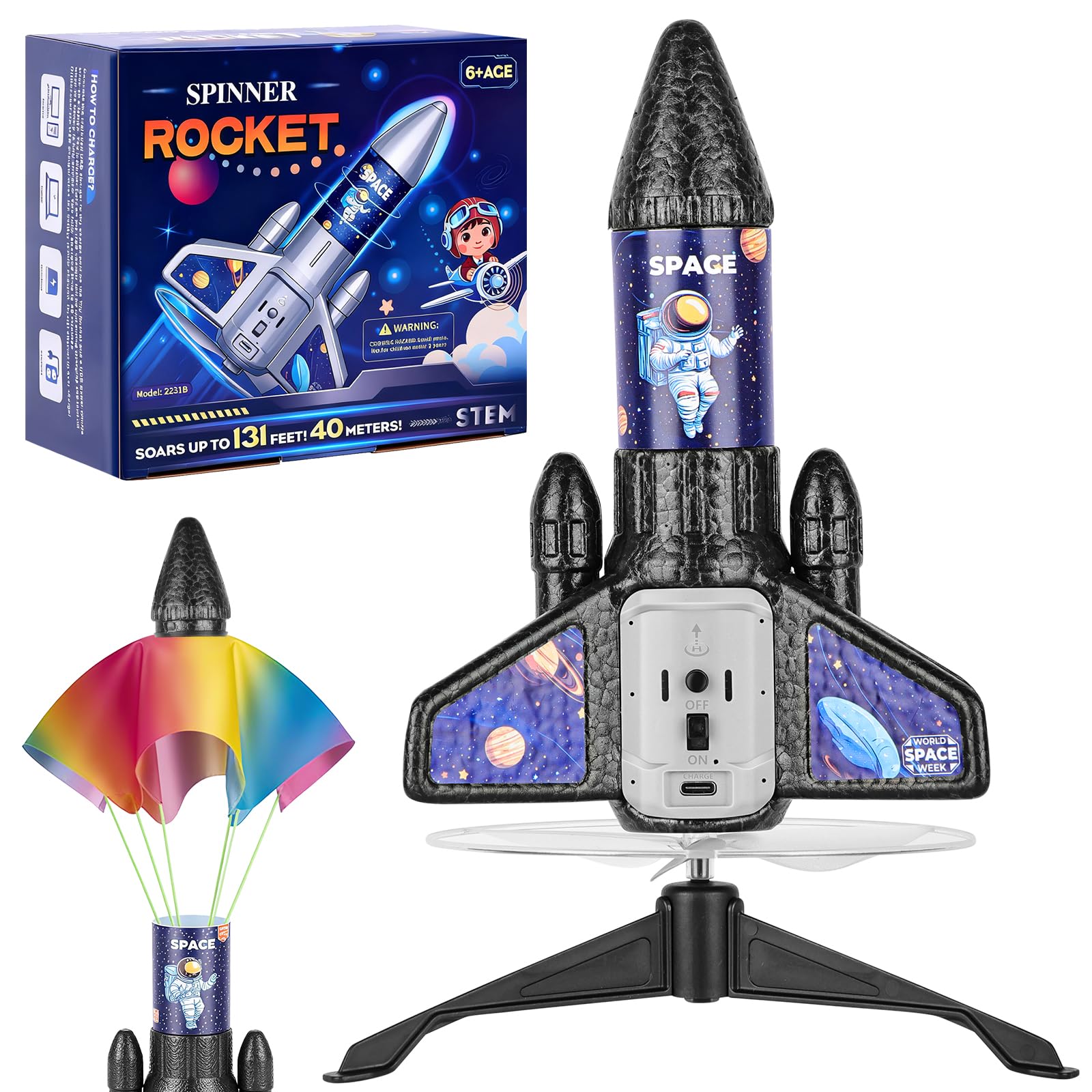 VisionX Rocket Launcher 2nd-gen design showing upgraded stability for safe outdoor play.