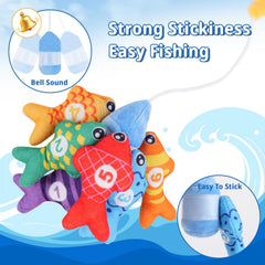 Visivessel stackable fish cups for sorting by color and number