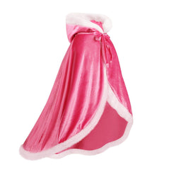 Visofayo hooded cape worn by a child for pretend princess play.
