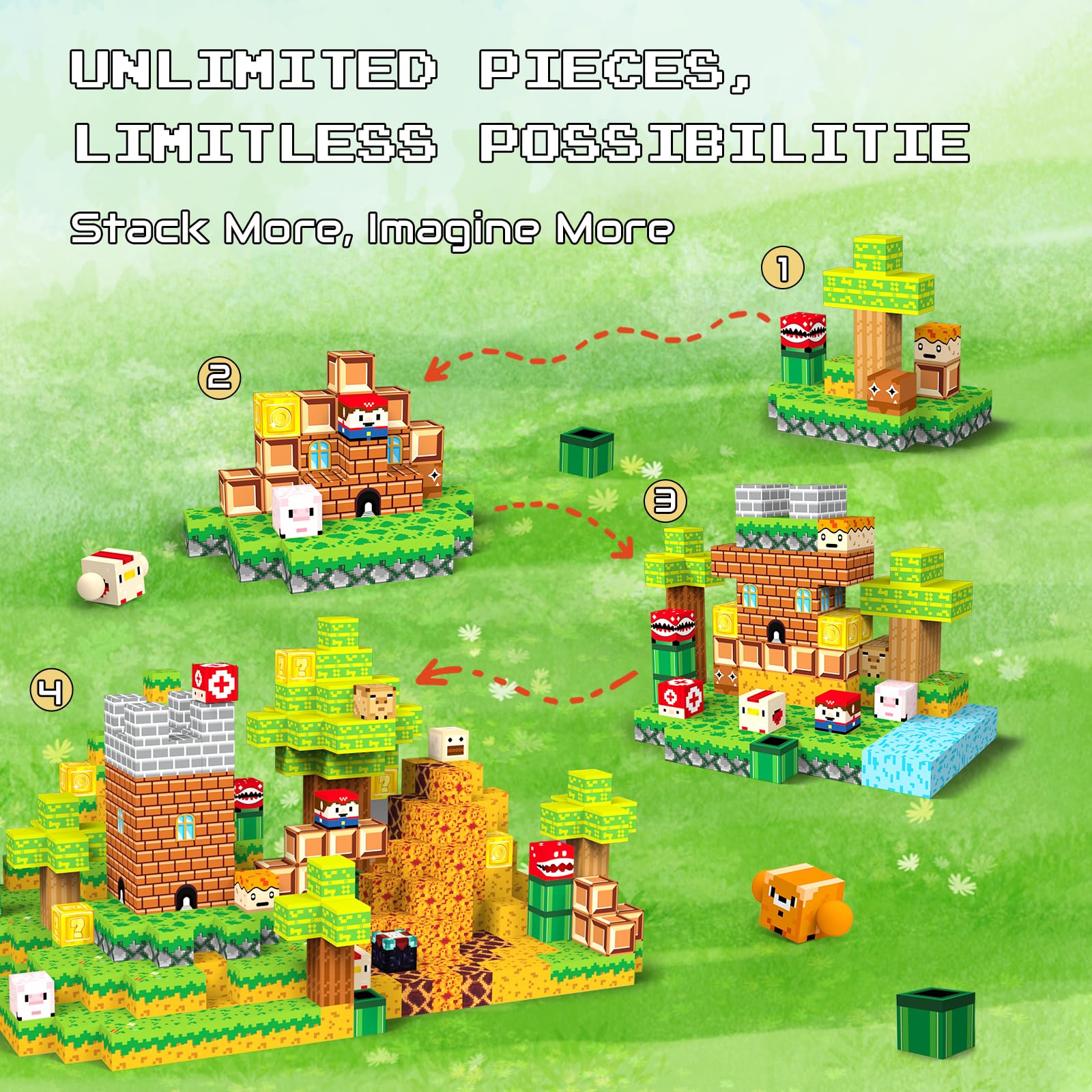 Rustling of VISREFUR blocks adds sensory fun during playtime