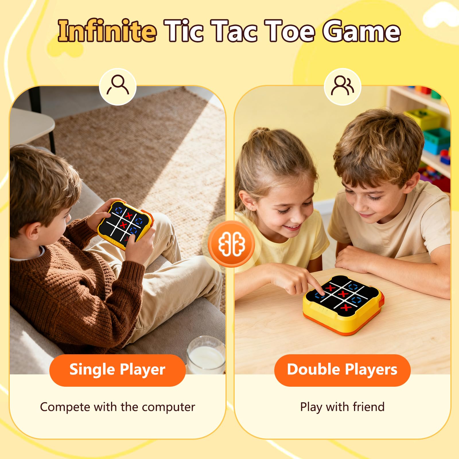 VISREFUR Tic Tac Toe Infinite Single Player mode for solo play.