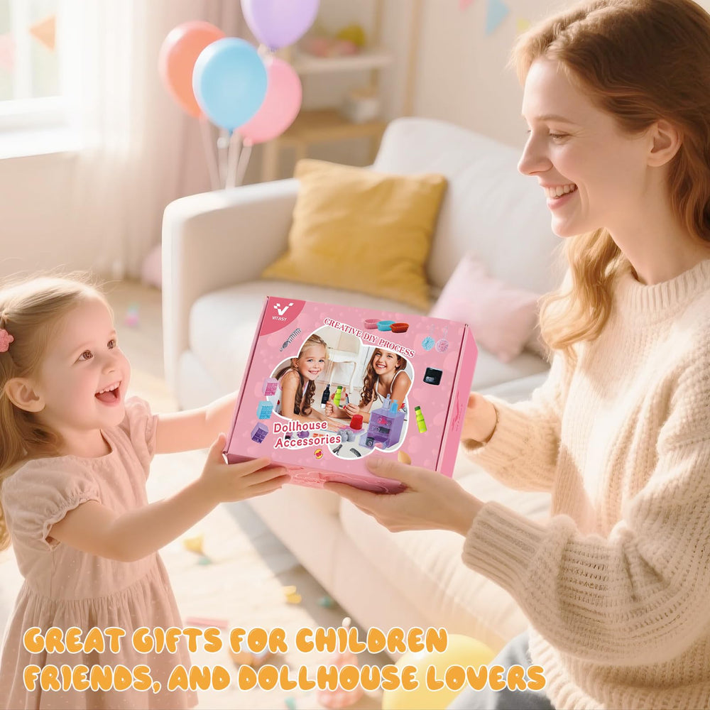 VITASY micro scene assembly helps kids explore creativity and storytelling in dollhouse play.