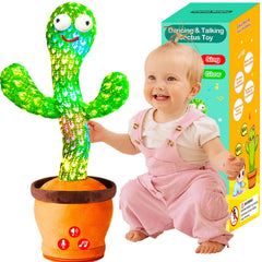 Vitosup interactive dancing cactus toy entertaining with motion and color.