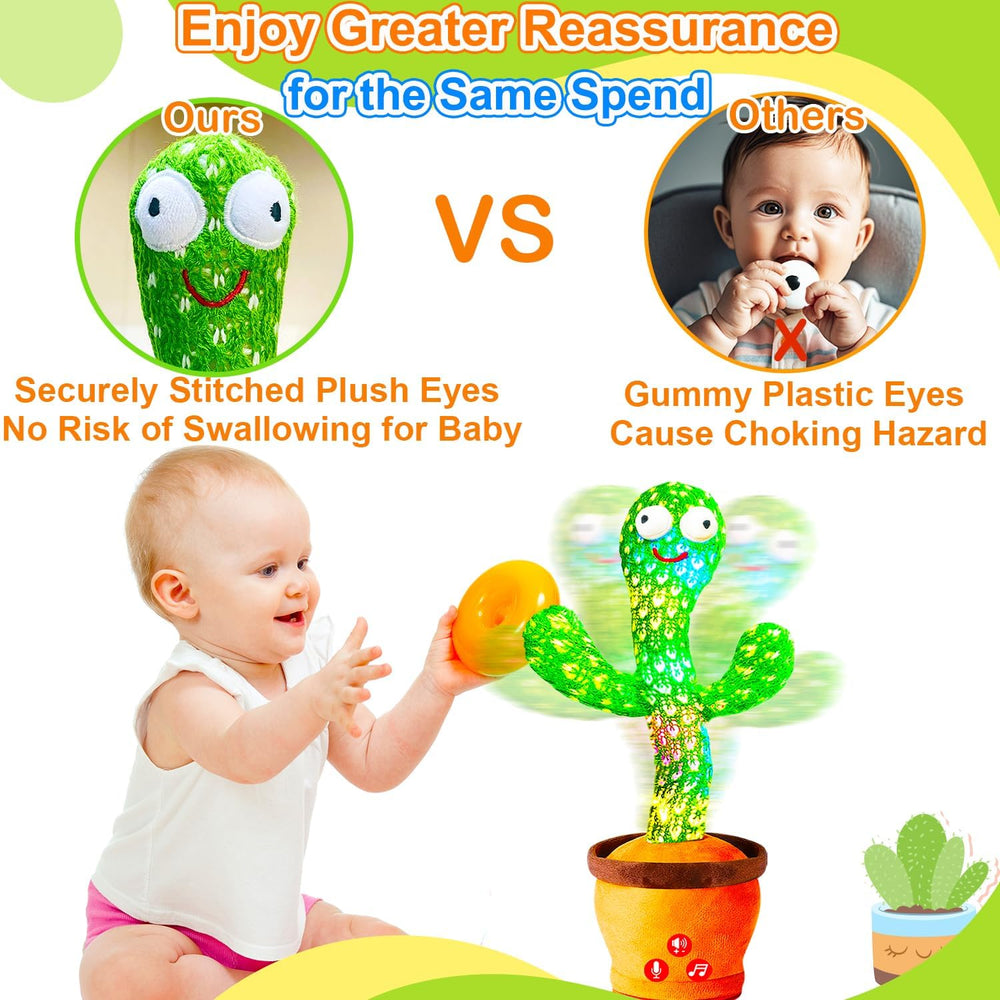 Vitosup rechargeable baby toy cactus keeps playtime going with easy charging