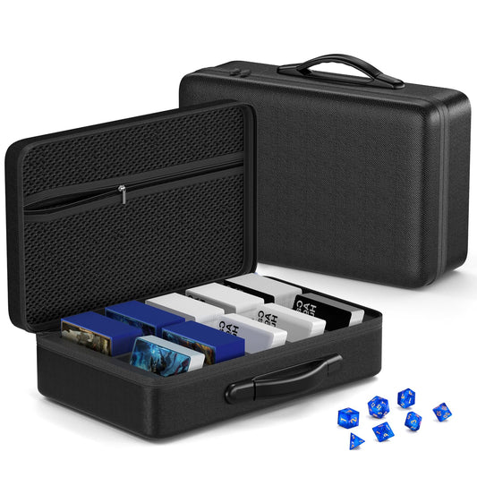 Vitula 1200-2200 cards case with handle, ideal for portable MTG and trading card storage.