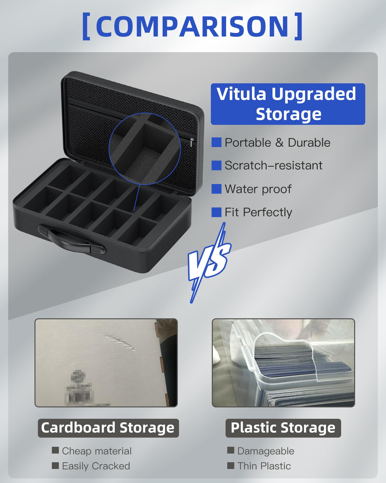 Vitula 14x11x4.3 inch exterior provides roomy capacity.