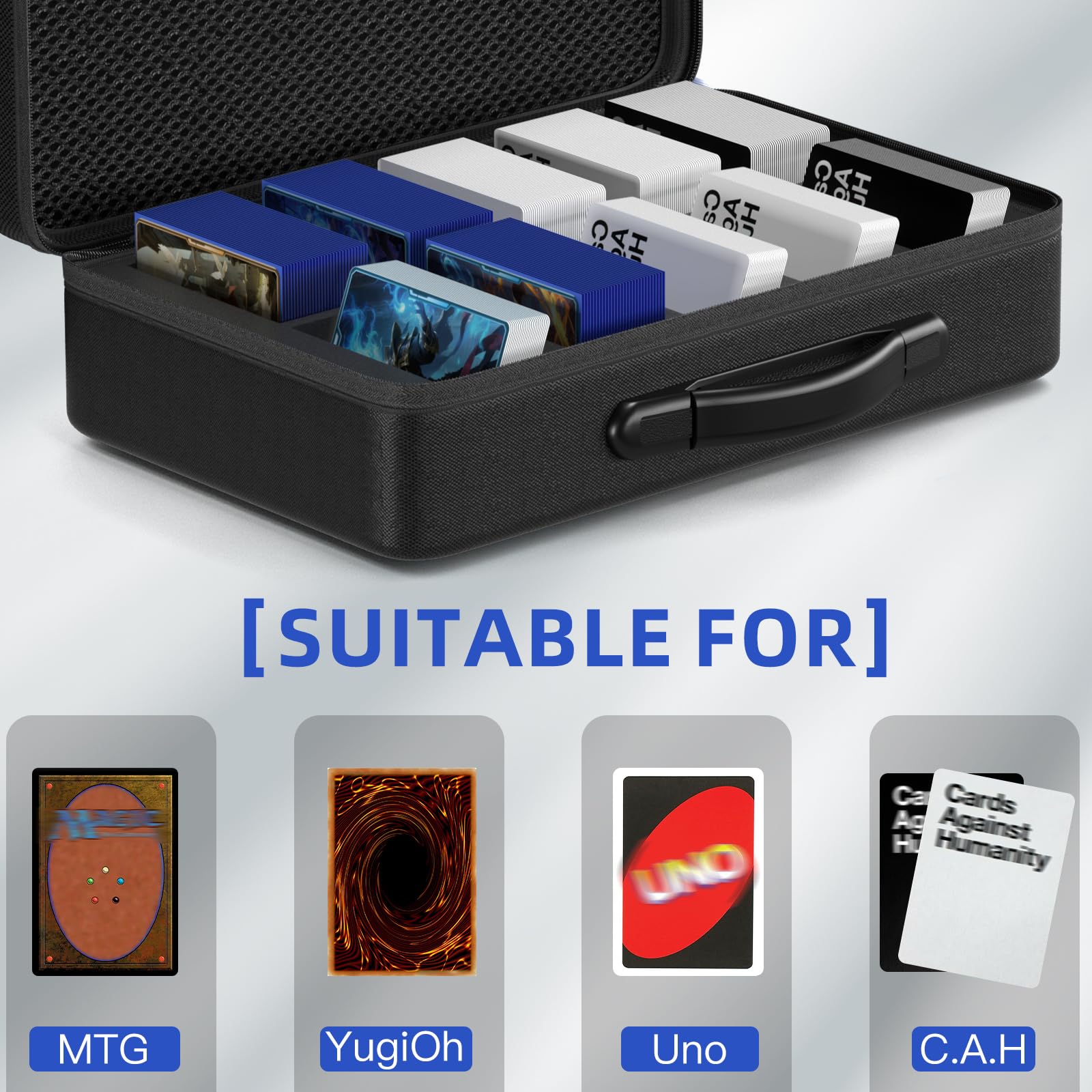 Vitula bottom foam protects precious cards during transport.