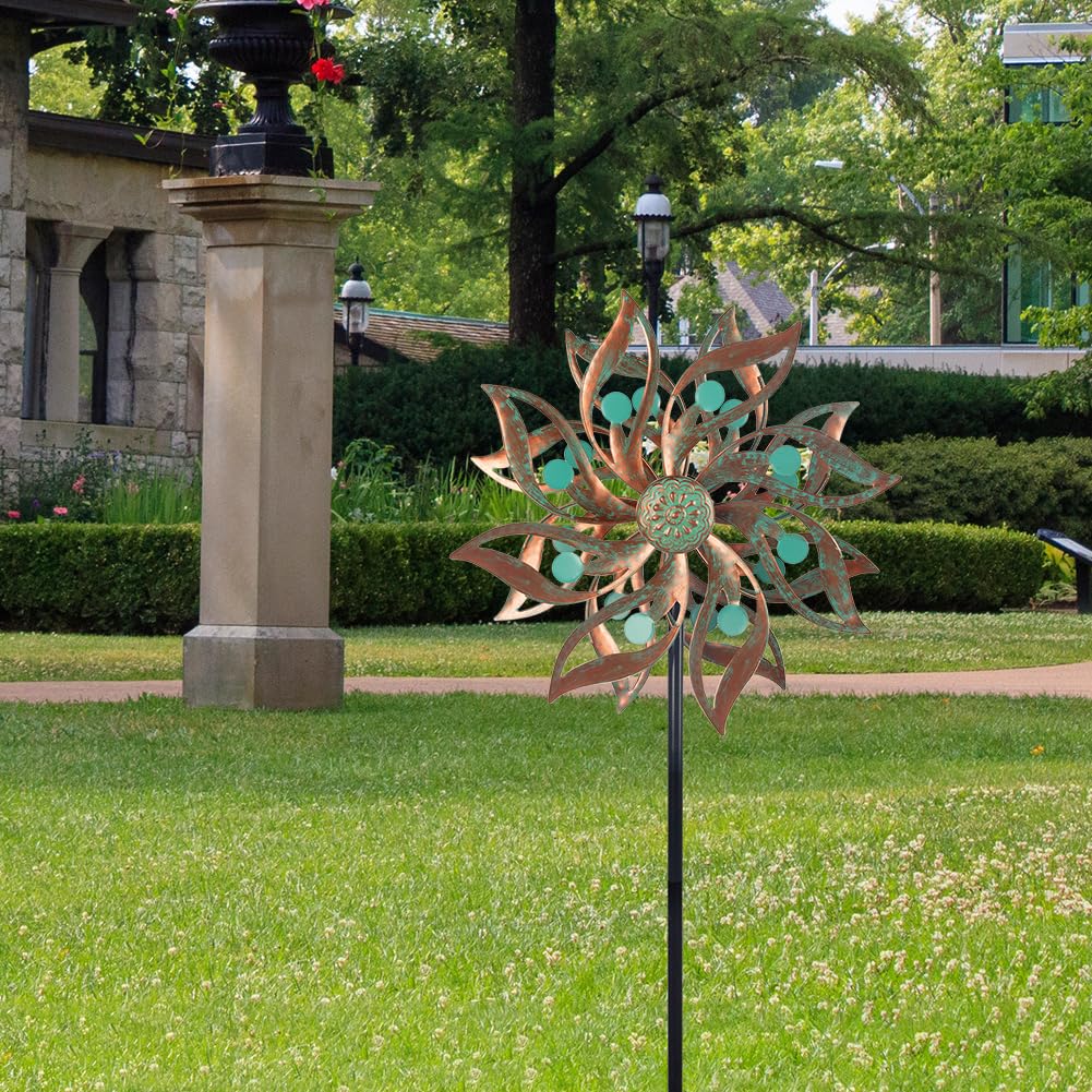 Viveta bronze powder coat finish resists weather for durable garden art