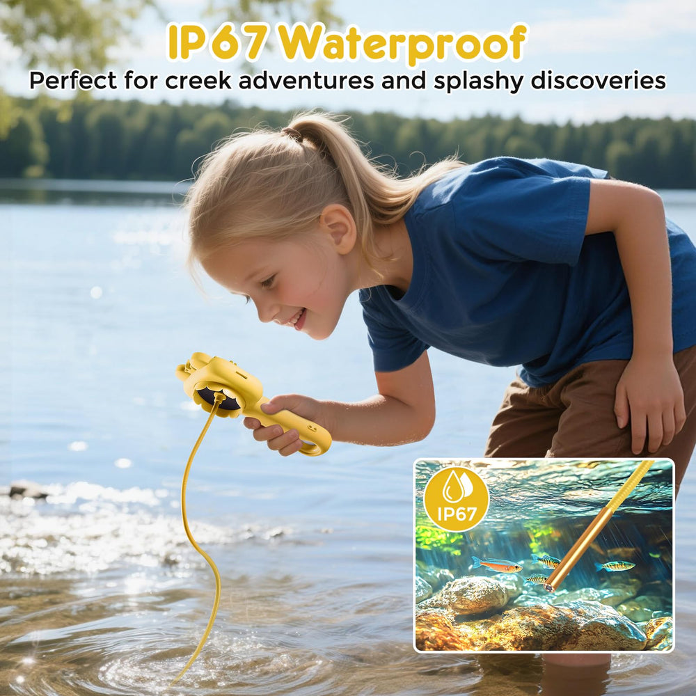 Vivid Glass borescope kids durable flexible cable withstands curious handling.