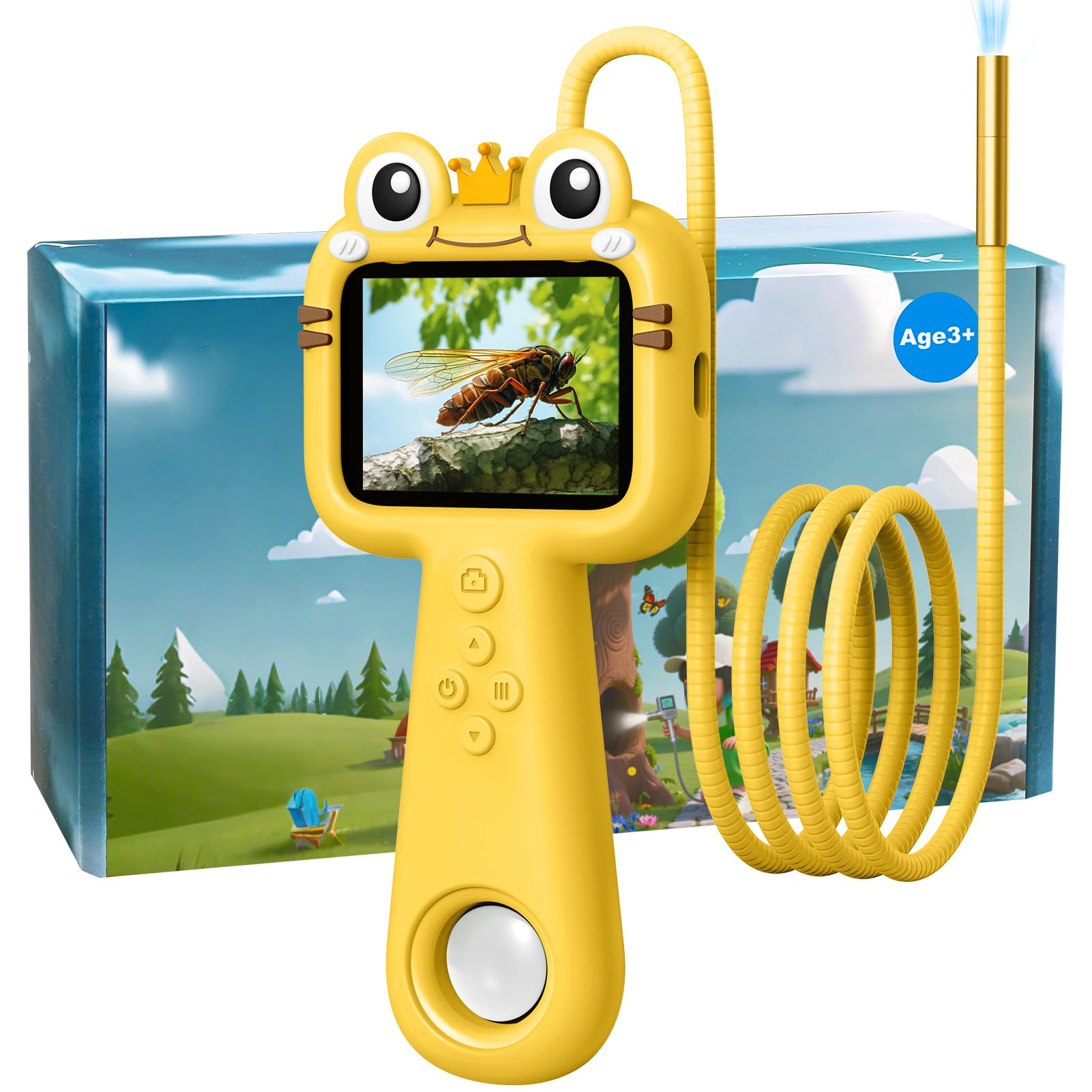 Vivid Glass borescope for kids with one-button operation enables easy exploration.