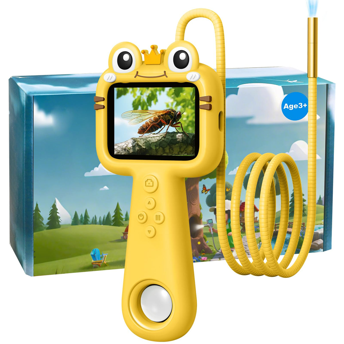 Vivid Glass borescope for kids with one-button operation enables easy exploration.