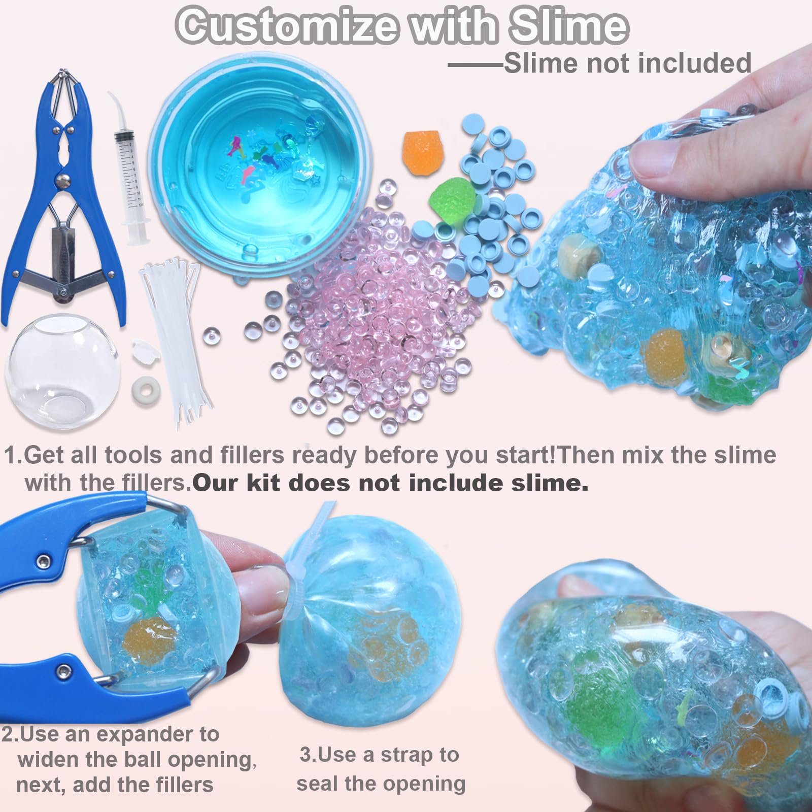 VIVIMAGIS DIY Stress Ball Kit expander tool for secure sealing