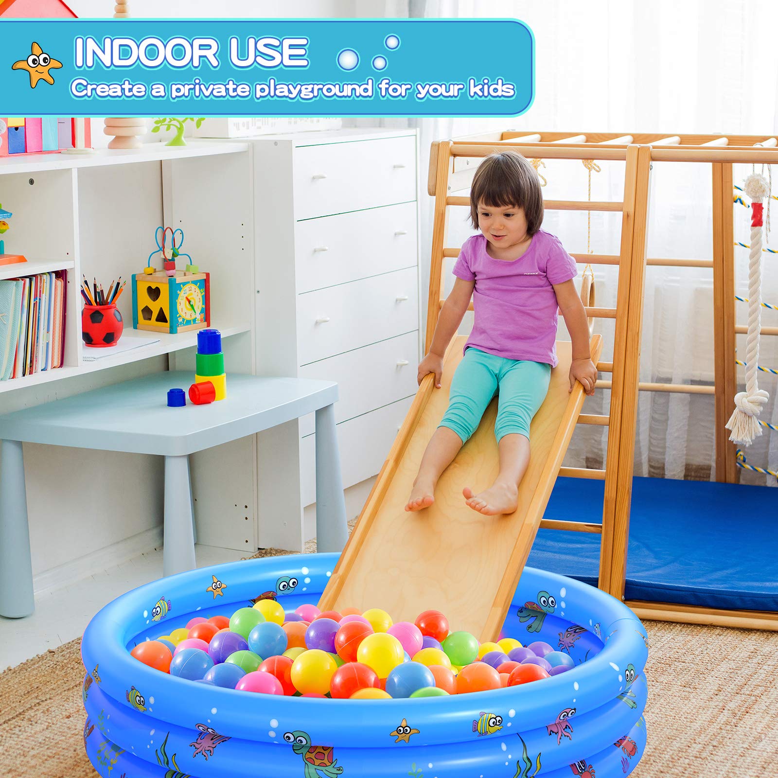VIVI MAO pool with drain valve for easy cleanup