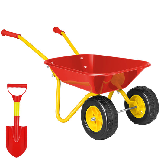 VIVOHOME kids wheelbarrow set for outdoor play and gardening imagination.