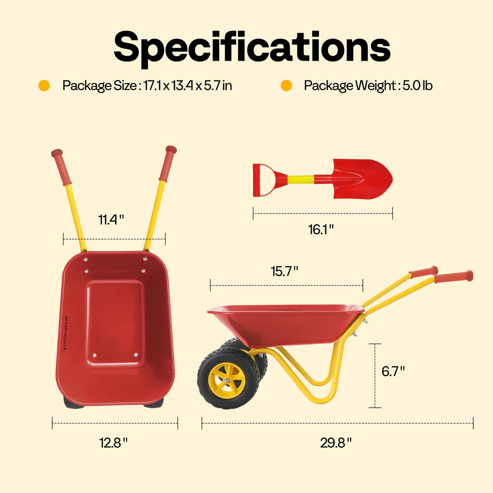 VIVOHOME toddler wheelbarrow makes a versatile gift for birthdays.