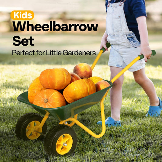VIVOHOME toddler wheelbarrow with tools boosts pretend play and motor skills