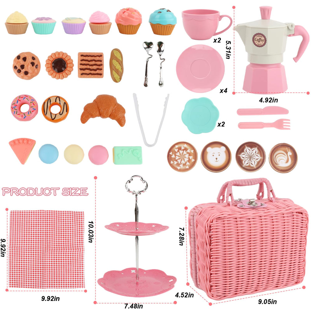 Viwulute Afternoon Tea dessert plate for cute, snack-time role play